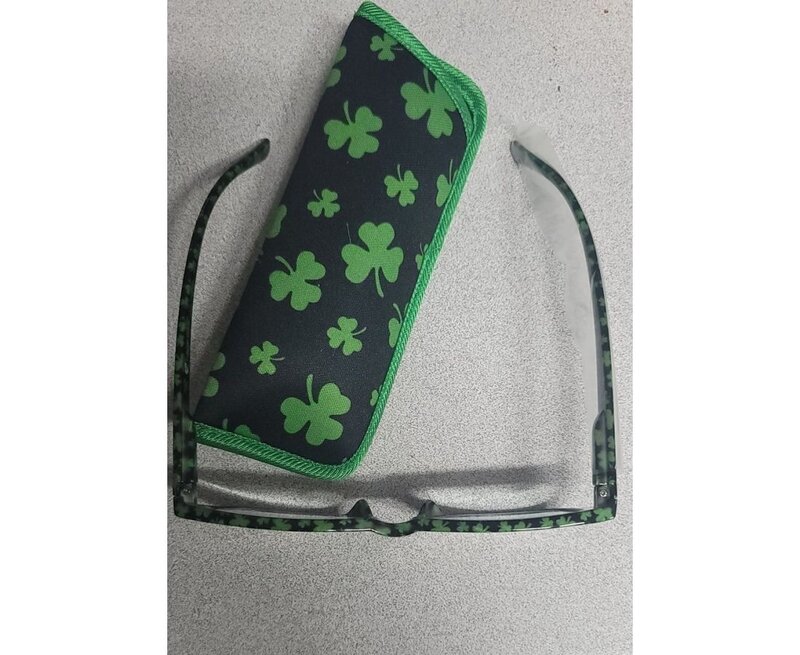 Timeless Irish Treasure Shamrock Reading Glasses