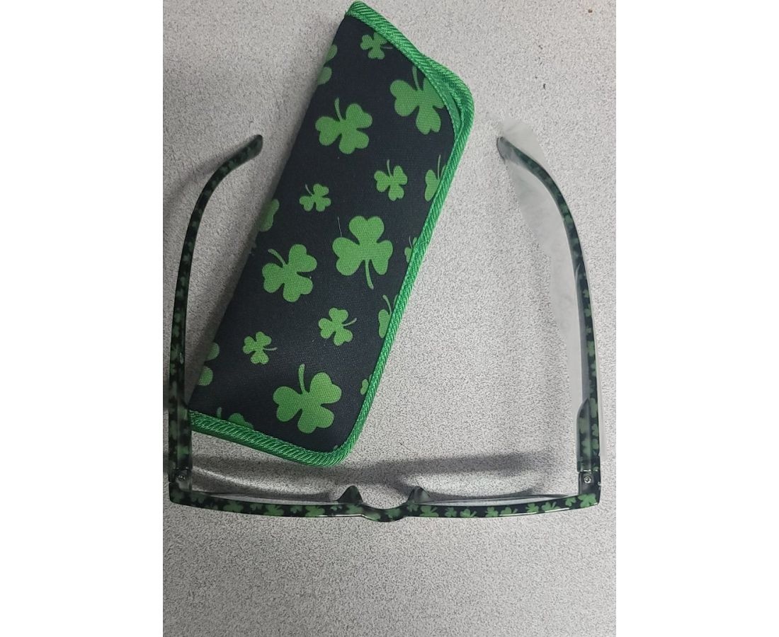 Timeless Irish Treasure Shamrock Reading Glasses
