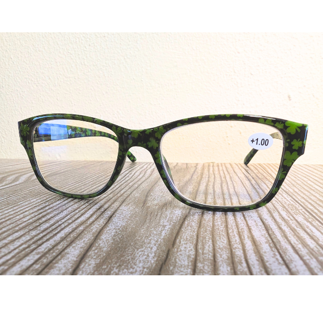 Timeless Irish Treasure Shamrock Reading Glasses