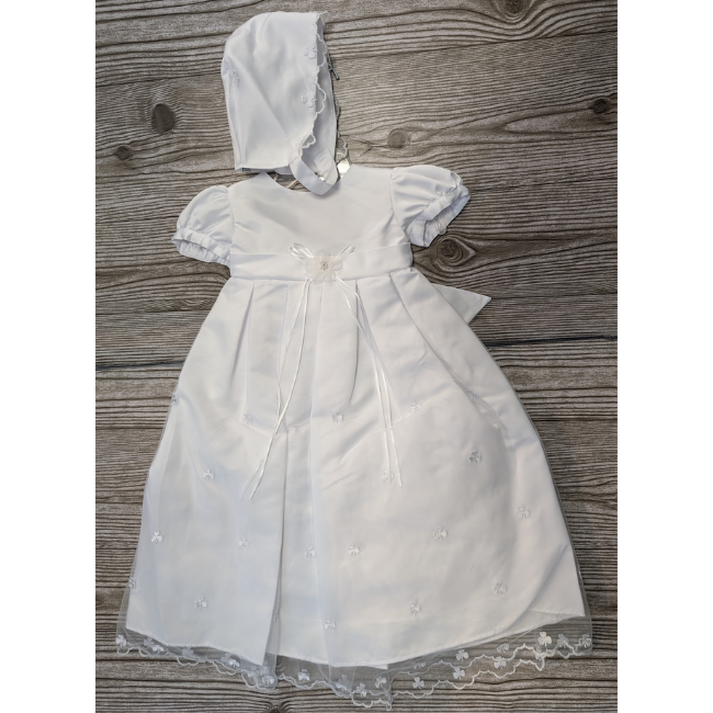 Bridgets of Erin Christening Gown with Shamrocks