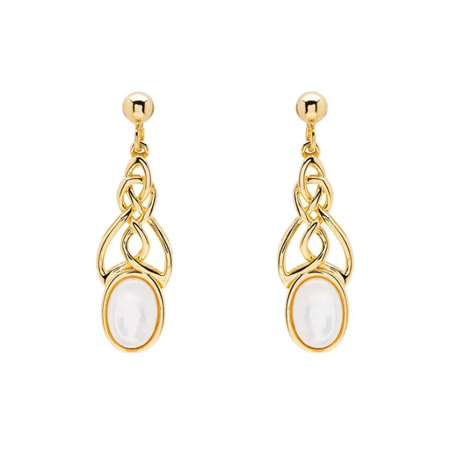 Shanore 14kt Gold Vermeil Celtic Drop Earrings