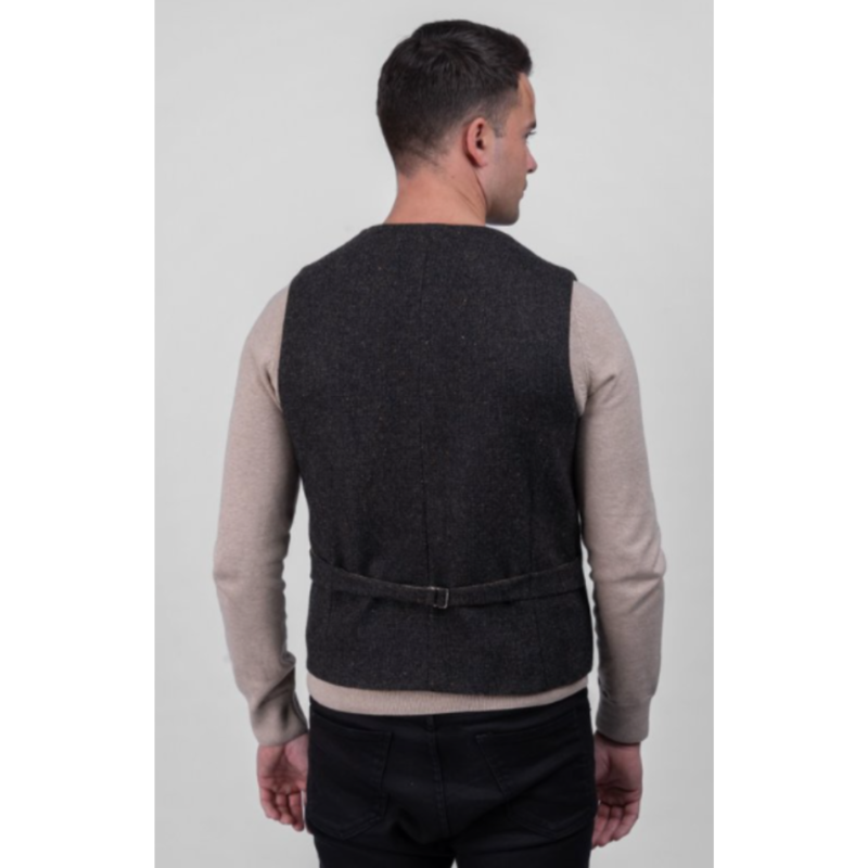 Celtic Tweeds Brown Tweed Waistcoast(Classic):