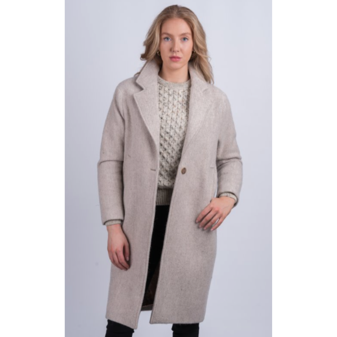 Celtic Tweeds Tweed Alpaca City Coat