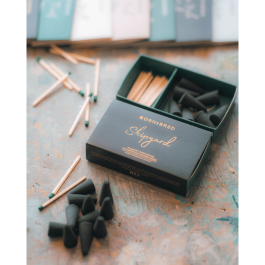 Born & Bred Shipyard Incense Match Boxes