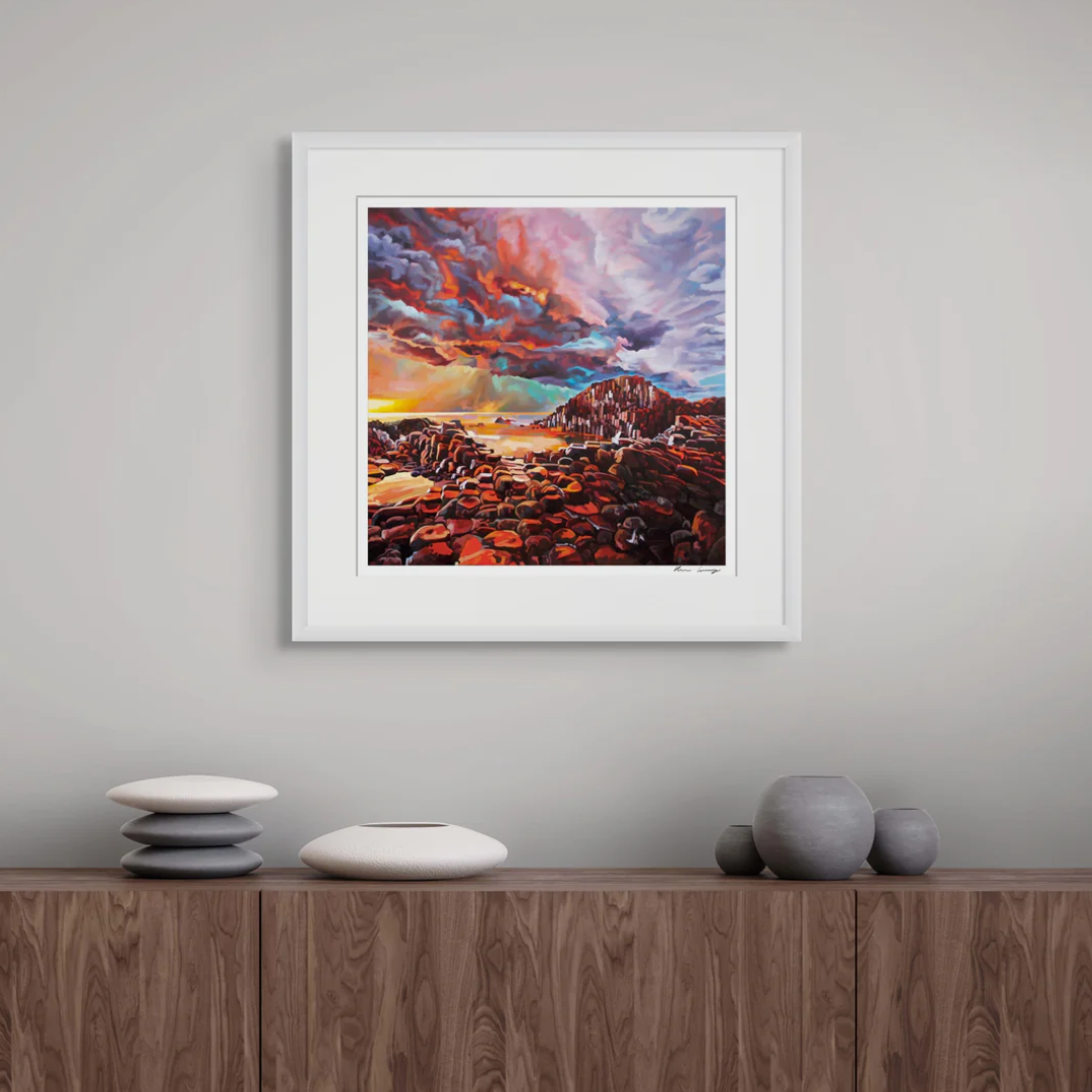 Kevin Lowery Art 12x12 Frameable Print: Giants Causeway