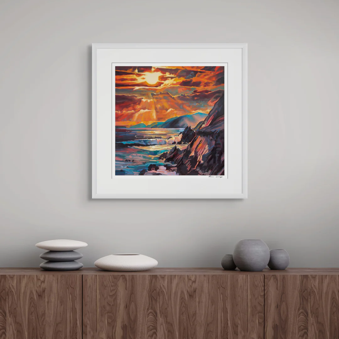 Kevin Lowery Art 12x12 Frameable Print: Slea Head