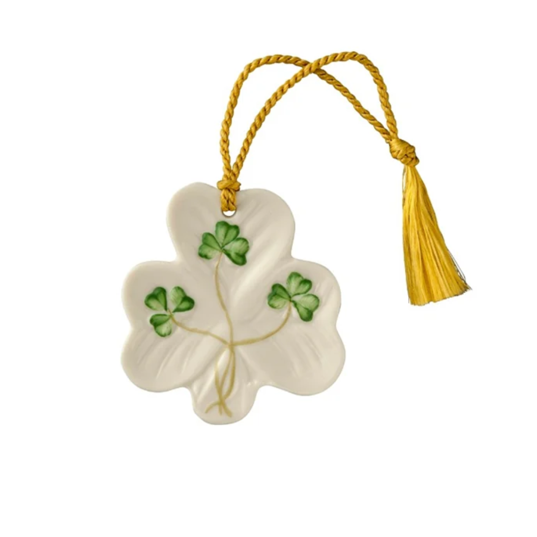 Belleek Shamrock Ornament