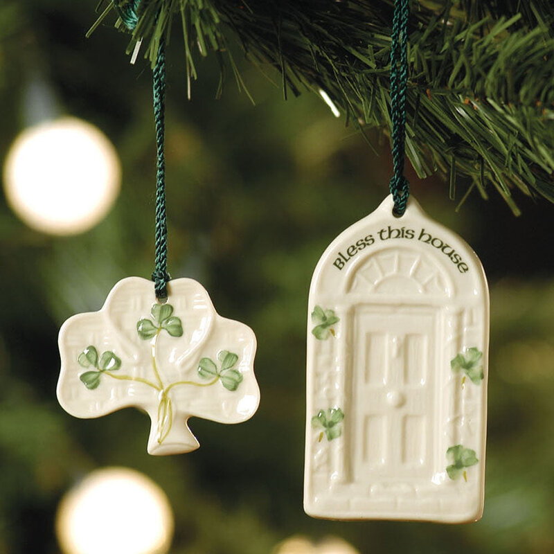 Belleek Shamrock Ornament