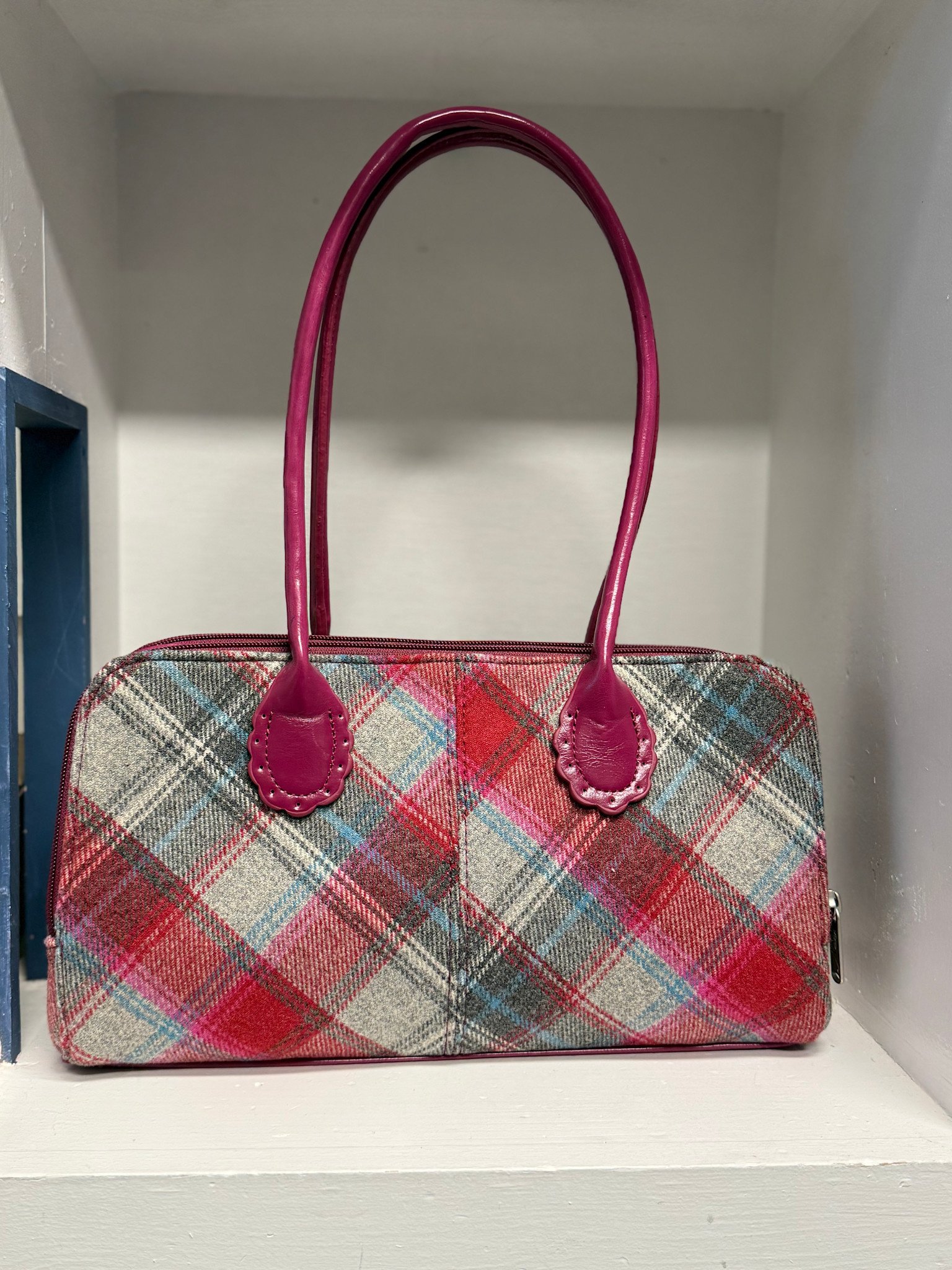 Ness Elaine Tweed & Leather Bag