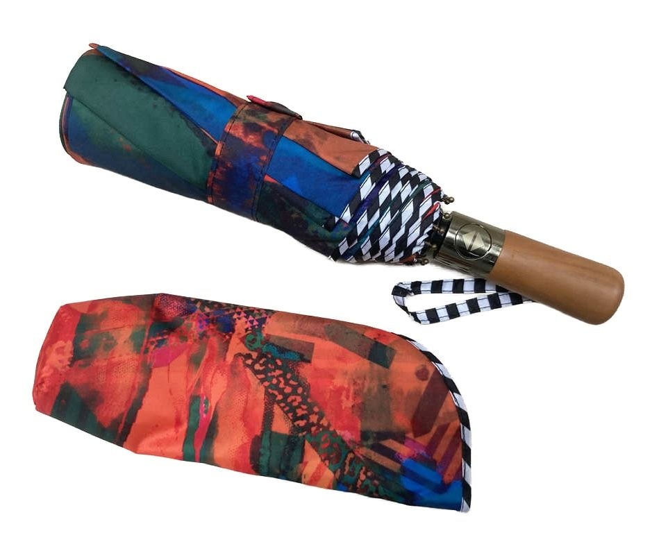 Clare O'Connor Eco-Friendly Umbrella: Orange