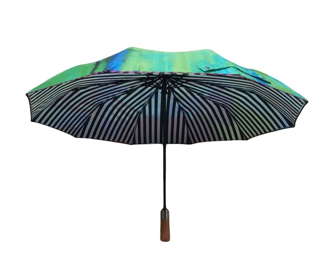 Clare O'Connor Eco-Friendly Umbrella: Green