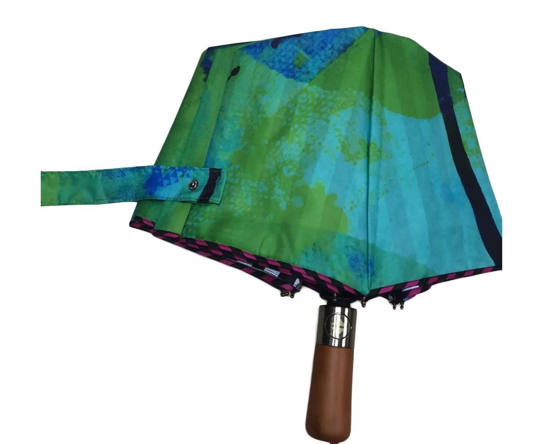 Clare O'Connor Eco-Friendly Umbrella: Green
