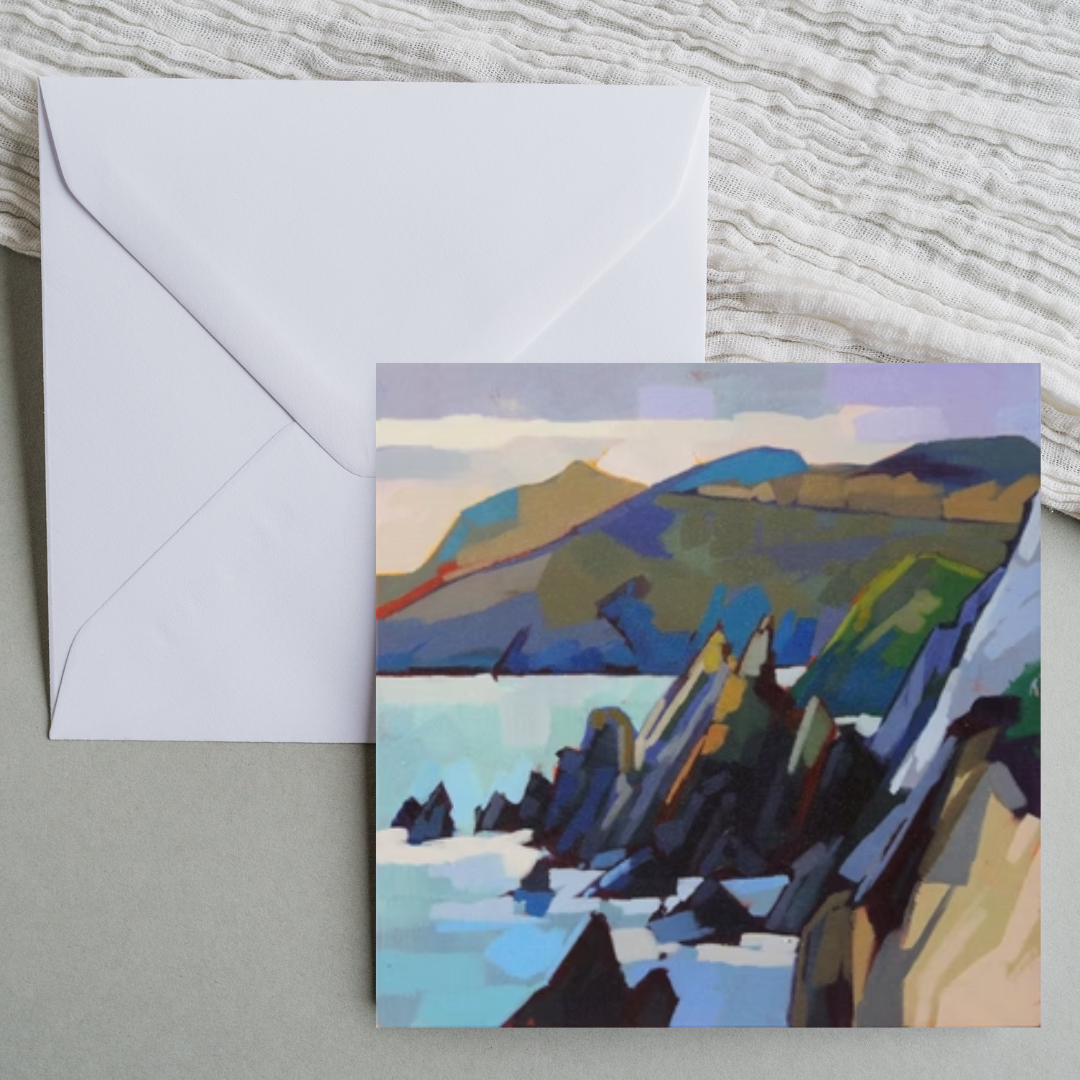 Kevin Lowery Art 6x6 Blank Card: Slea Head