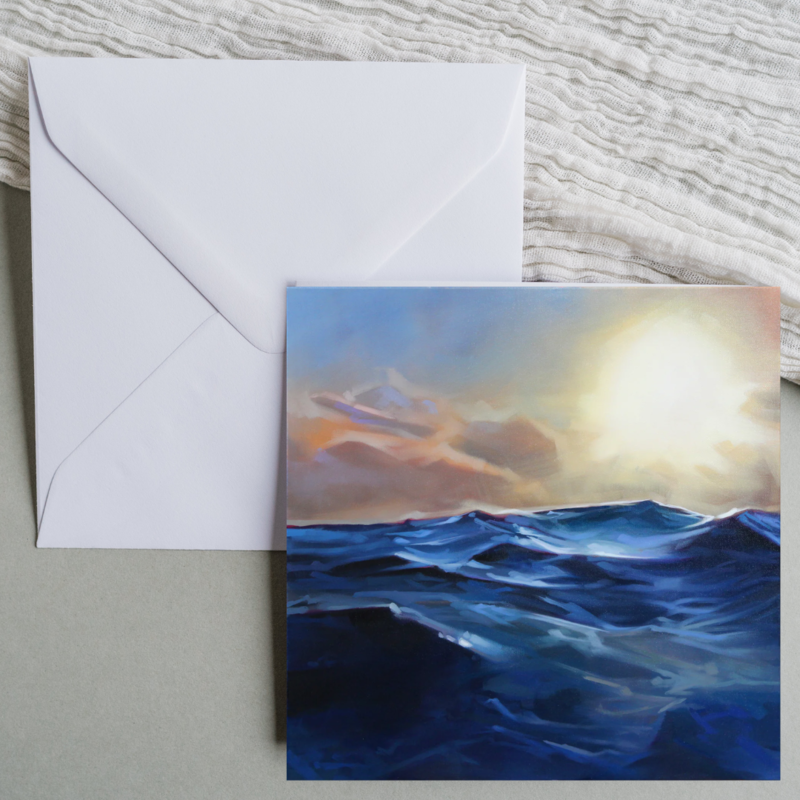Kevin Lowery Art 6x6 Blank Card: Morning Glow