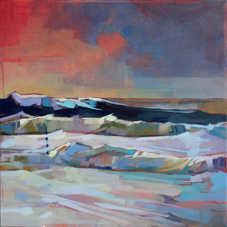 Kevin Lowery Art 6x6 Blank Card: Storm Eleanor, Mullaghmore