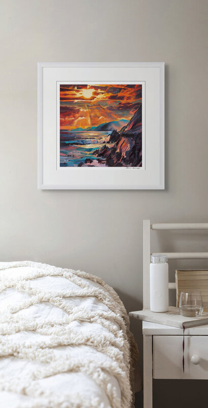 Kevin Lowery Art 12x12 Frameable Print: Slea Head