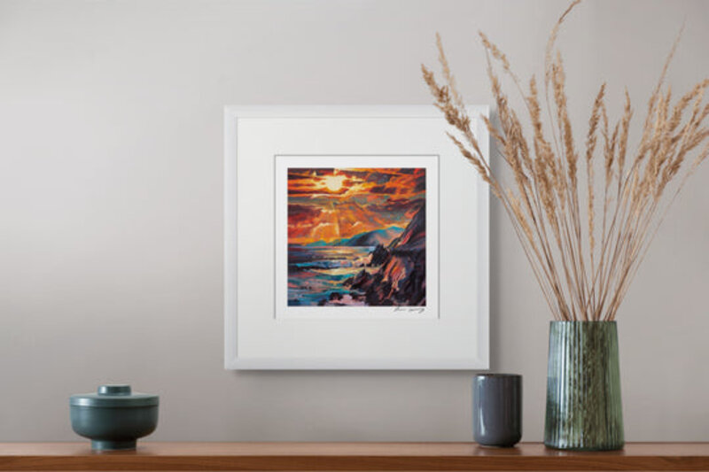Kevin Lowery Art 12x12 Frameable Print: Slea Head