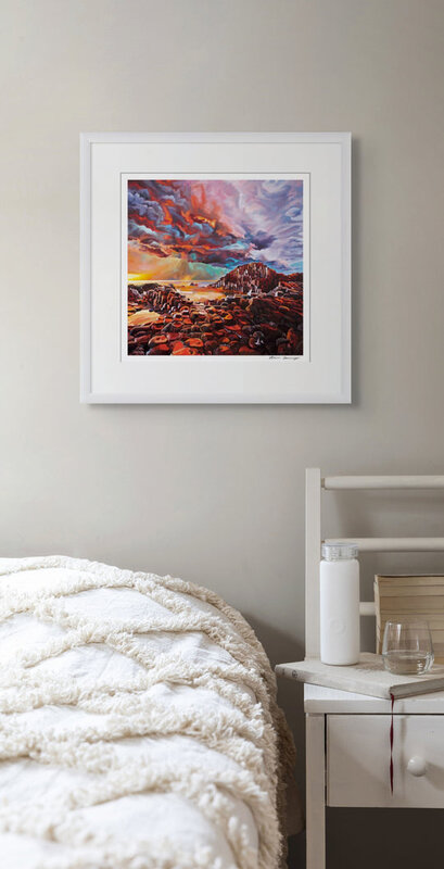 Kevin Lowery Art 12x12 Frameable Print: Giants Causeway