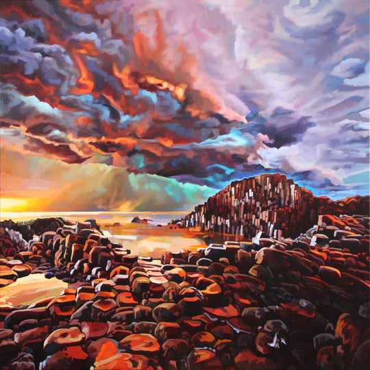 Kevin Lowery Art 12x12 Frameable Print: Giants Causeway