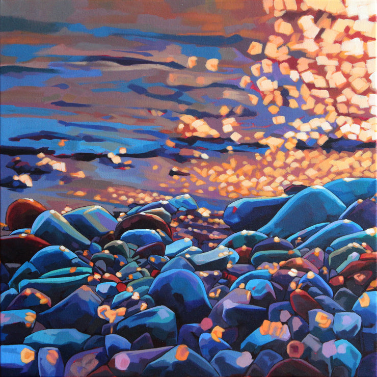 Kevin Lowery Art 12x12 Frameable Print: Pebbles XXVI