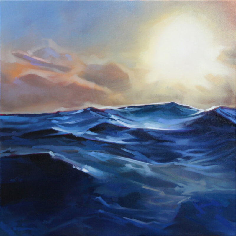Kevin Lowery Art 6x6 Blank Card: Morning Glow
