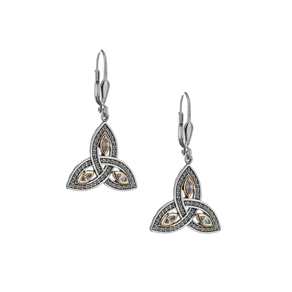 Keith Jack Trinity Knot Dangle Earrings