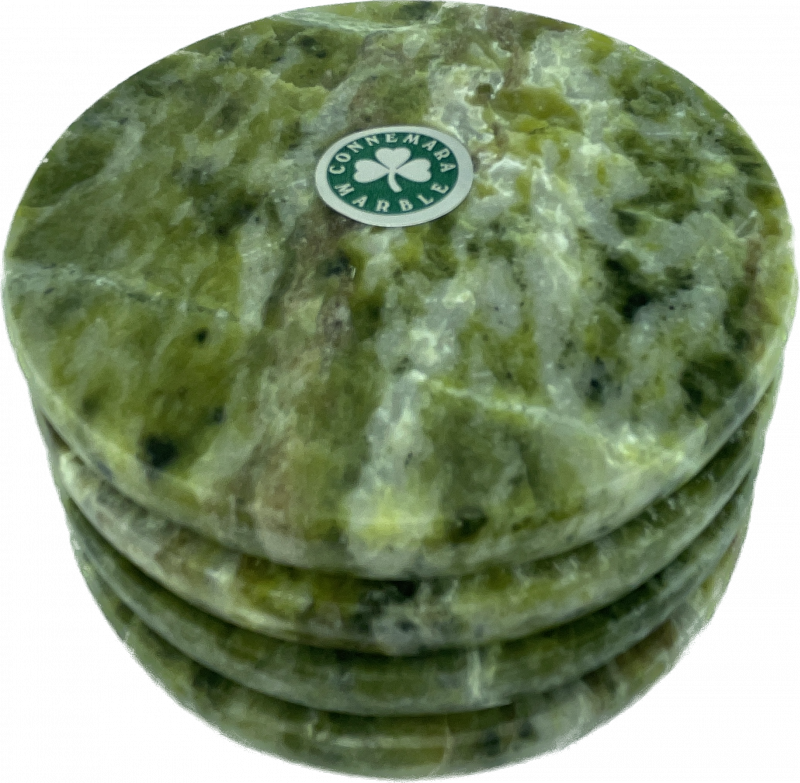 JC Walsh Connemara Marble Coasters 4 Pack (Round)