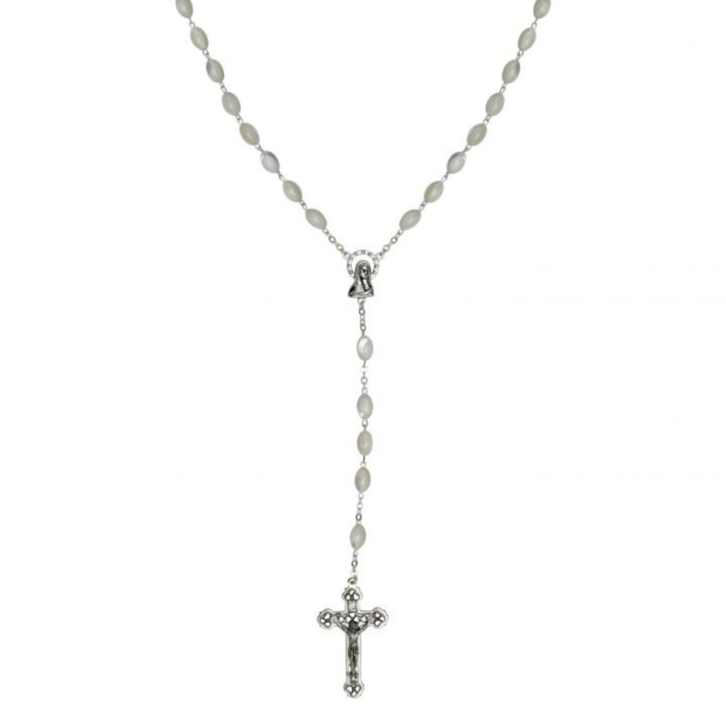 JC Walsh Rosary Beads:  Mother of Pearl