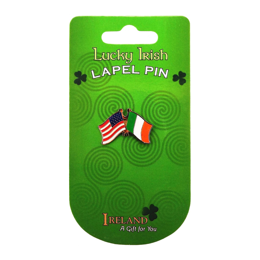 JC Walsh Irish/American Flag Lapel Pin