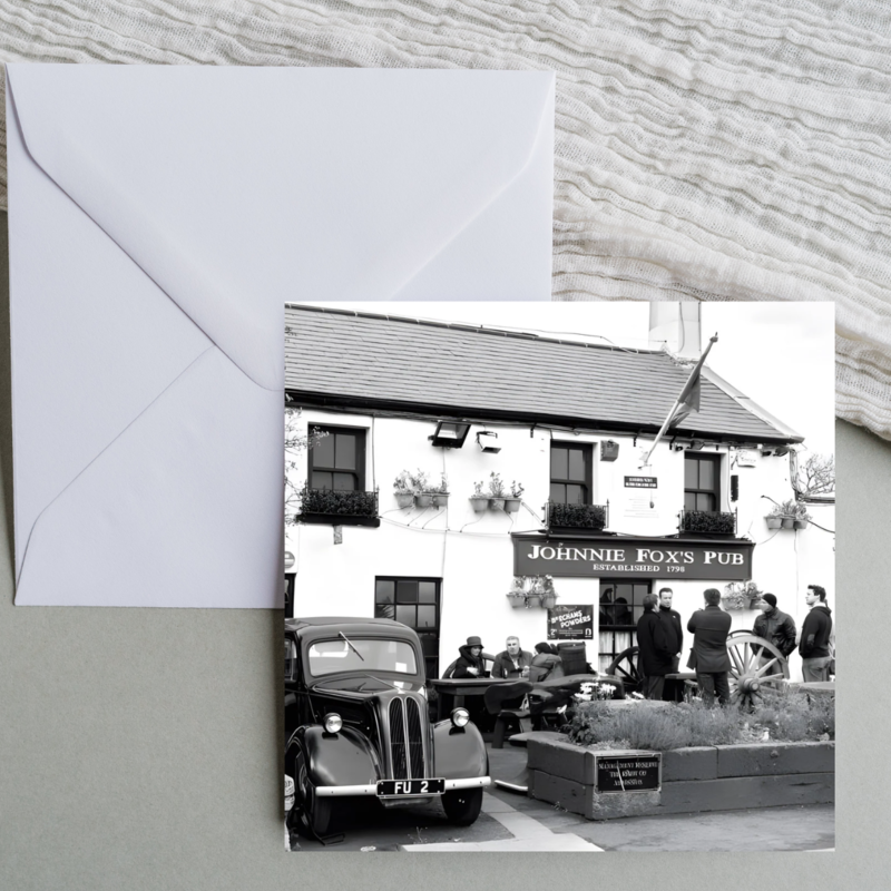 The Glen Gallery Blank Card 6x6 - Johnnie Fox’S Pub, Co. Wicklow