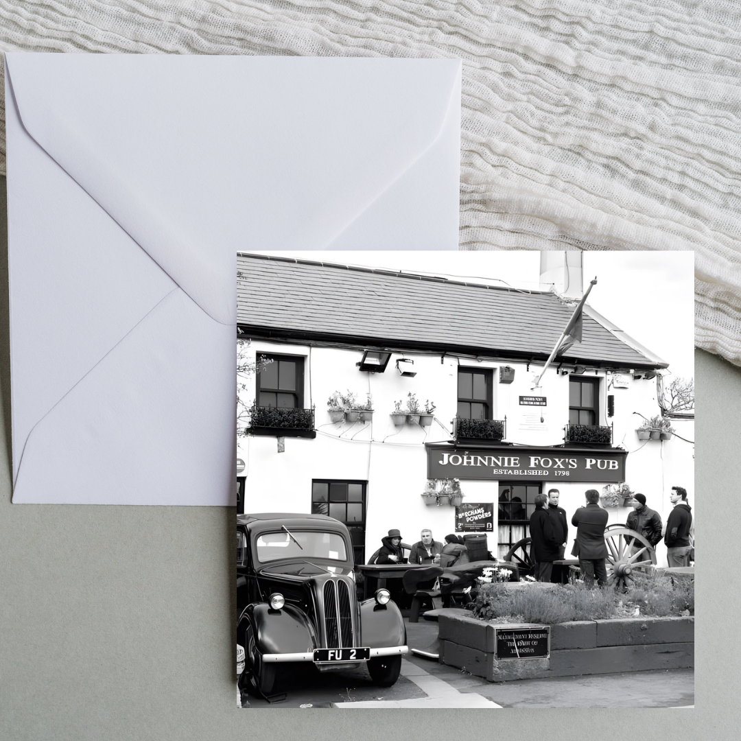 The Glen Gallery Blank Card 6x6 - Johnnie Fox’S Pub, Co. Wicklow