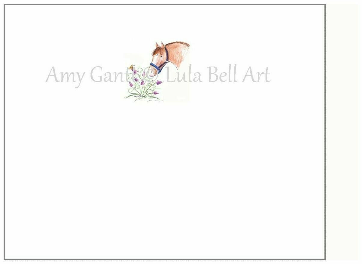 Lula Bell Cards & Gifts Thank You Card: Horse