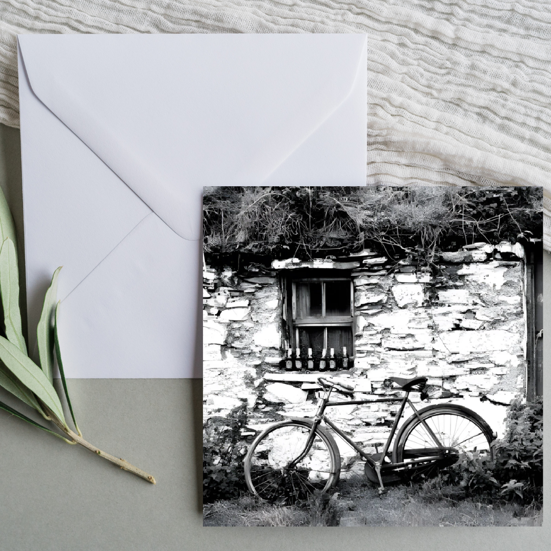 The Glen Gallery Blank Card 6x6 - Connemara Cottage, Co. Galway