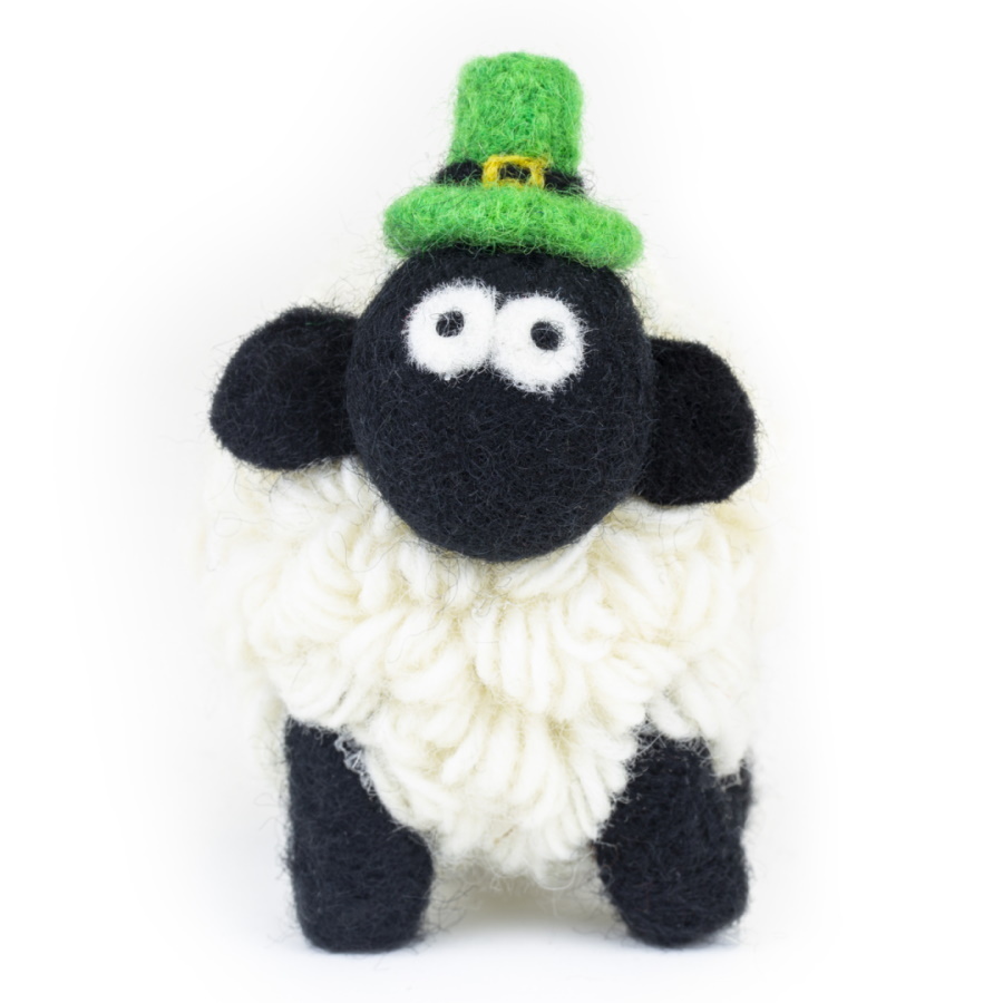 Erin Knitwear Handmade Wool Sheep Leprechaun Hat