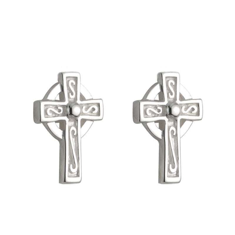 Solvar Little Failte Celtic Cross Earring