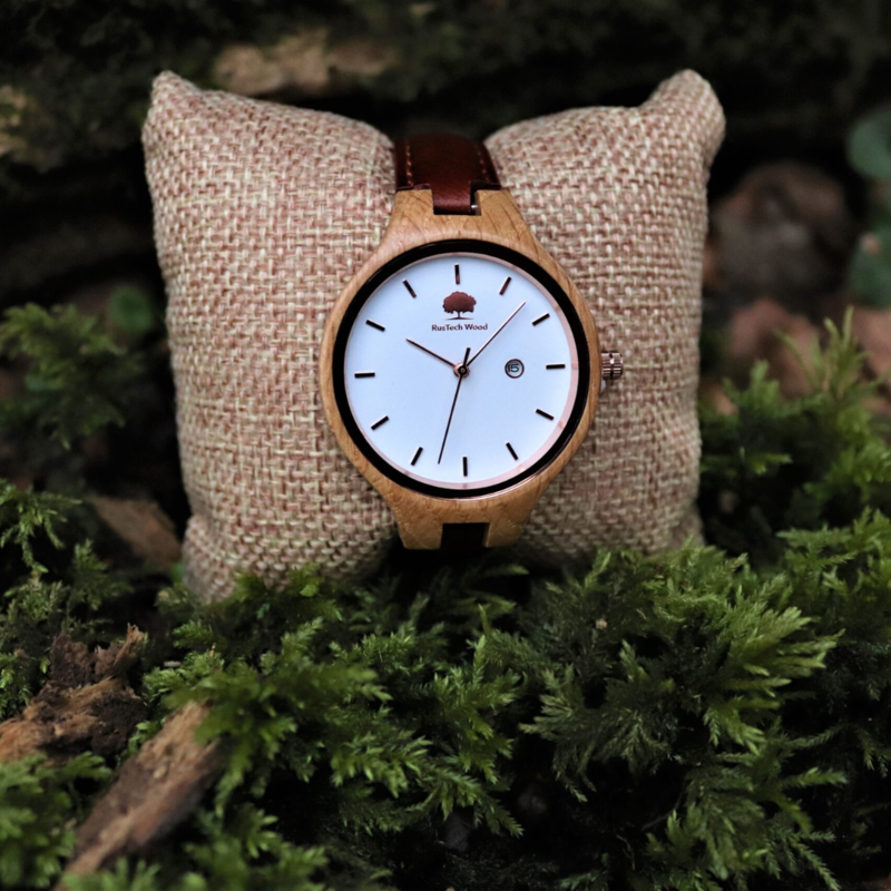 Rustech Wood Womens Handmade Irish Oak Watch