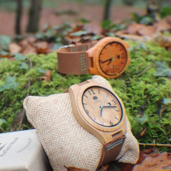 Rustech Wood Mens Handmade Irish Oak Watch