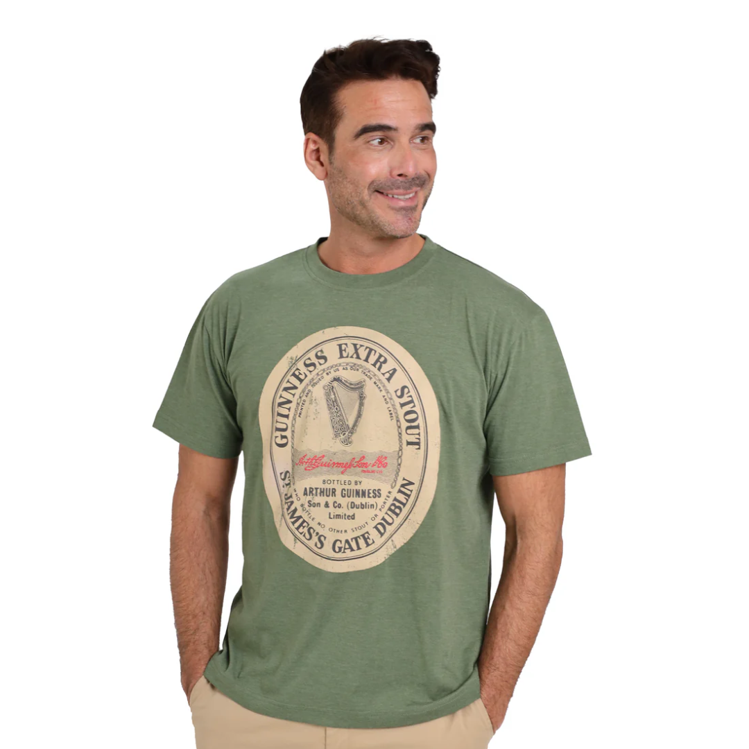 Guinness Guinness Green Distressed T-shirt