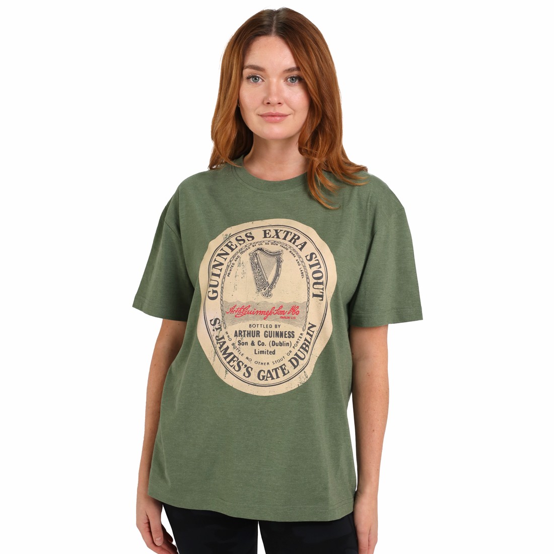 Guinness Guinness Green Distressed T-shirt
