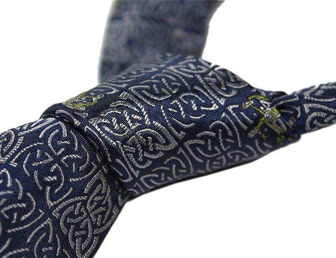 Patrick Francis Navy Book of Kells 100% Silk Tie