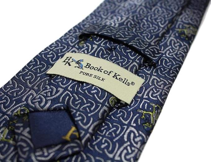 Patrick Francis Navy Book of Kells 100% Silk Tie