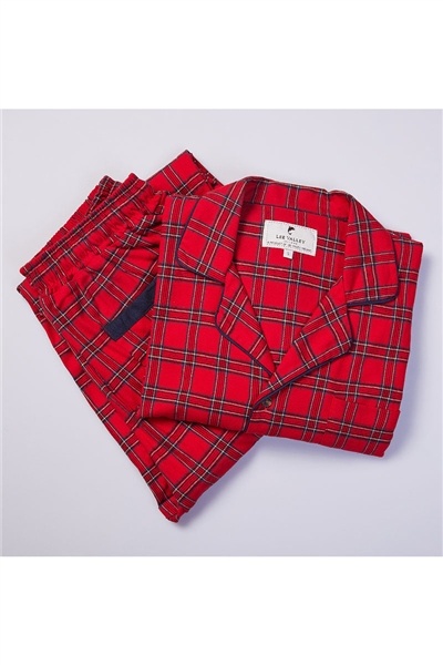 Lee Valley Ireland Flannel Tartan Pajama Set - Top and Bottoms
