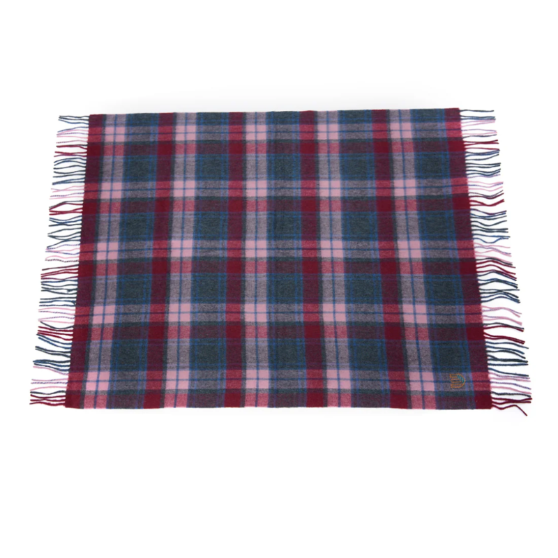 Islander Lambswool Baby Blanket: Pink & Blue