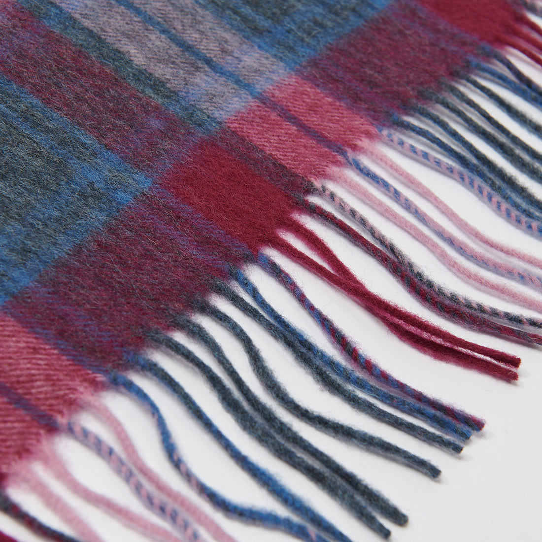 Islander Lambswool Baby Blanket: Pink & Blue