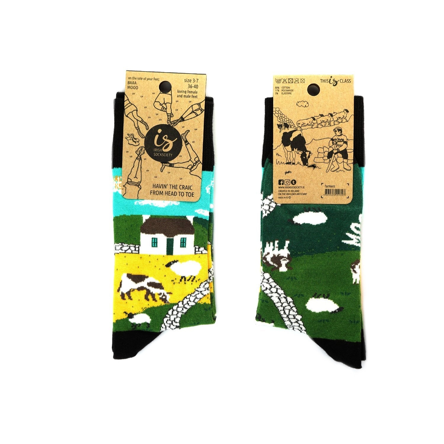 Irish Socksciety Irish Landscape Socks