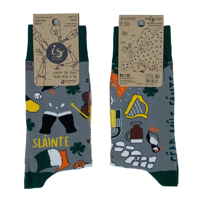 Irish Socksciety Cead Mile Failte Socks