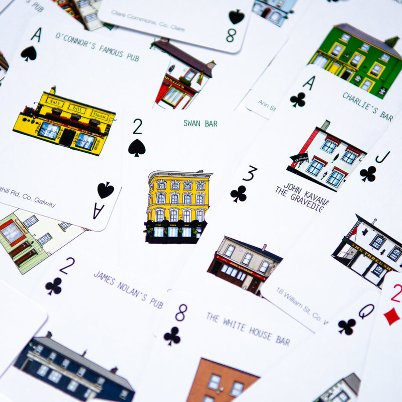 Cowfield Design Playing Cards: Irish Pubs
