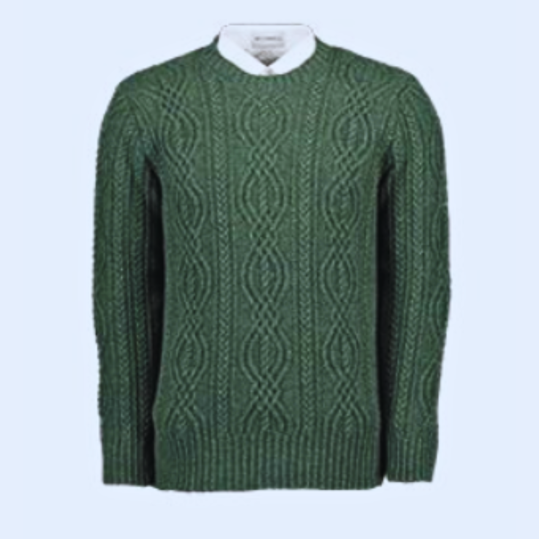 McConnell Woolen Mills Wool Cable Knit Sweater Fennell