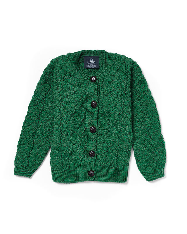 Aran Woollen Mills Child's Aran SuperSoft Kiwi Cardigan