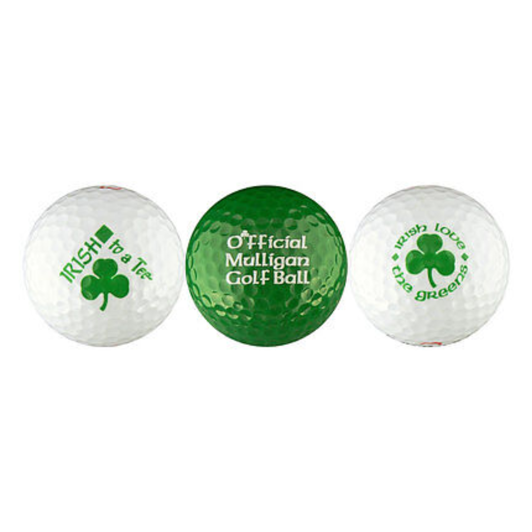 Burke and Hogan Irish To a Tee Golf Balls (3 Pack)